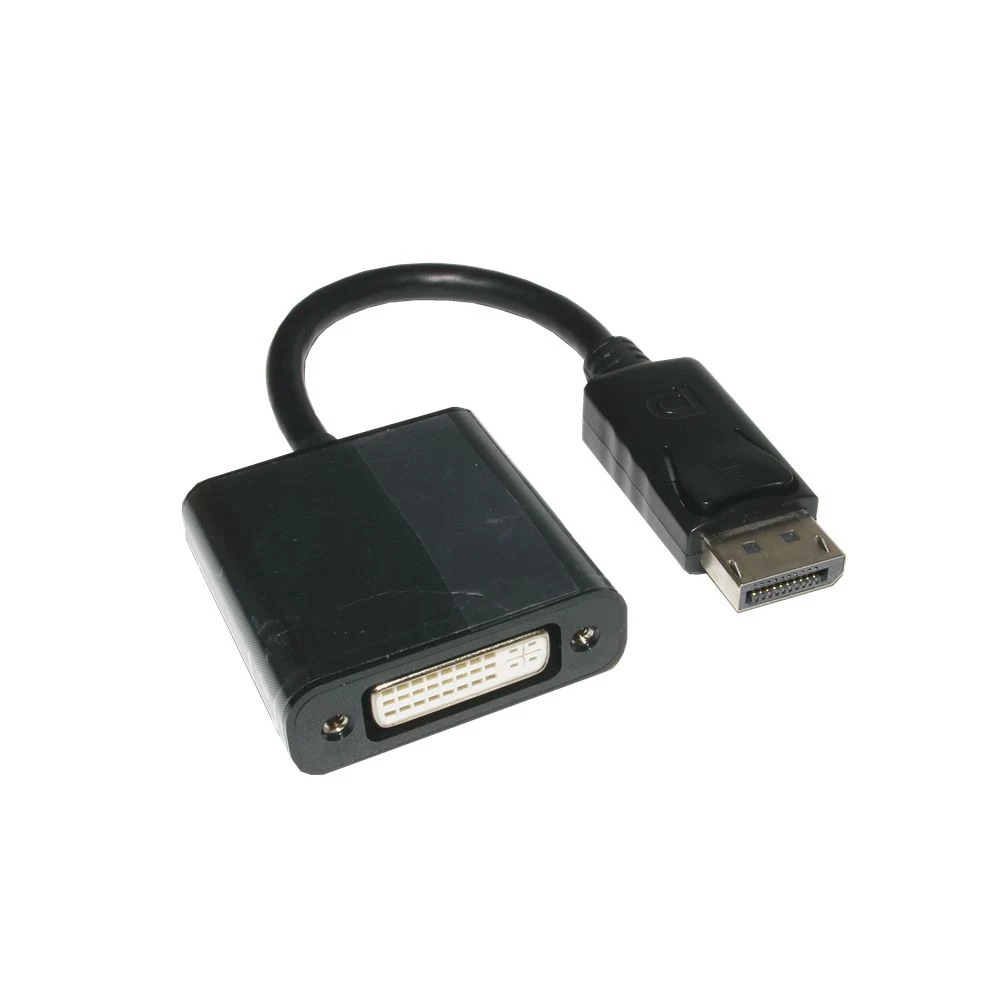 DisplayPort para DVI-D Single Link 1080P Adaptador de vídeo DP macho para DVI fêmea cabo conversor para projetor de monitor de laptop de mesa