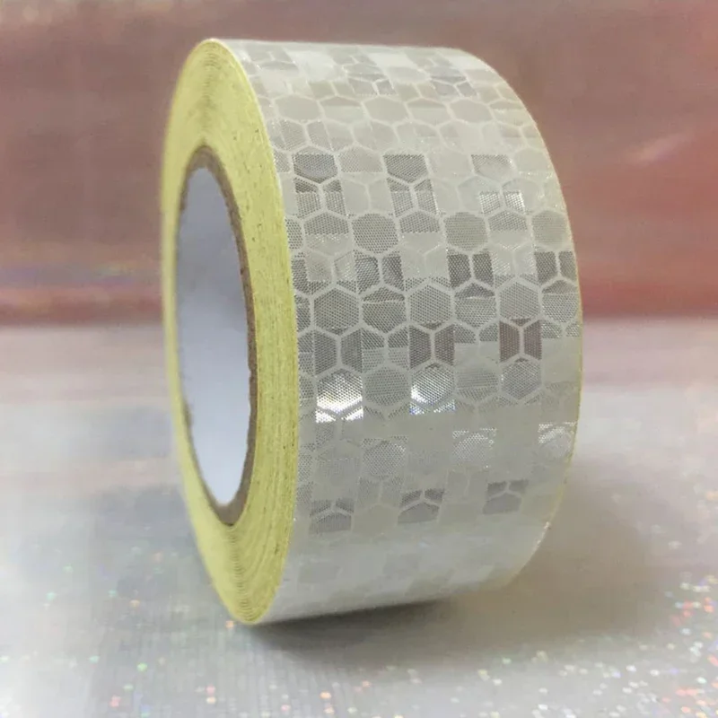 25mm x 5m Safety Mark Reflective Tape Stickers Car-Styling Self Adhesive Warning Tape Automobiles Motorcycle Reflective Material