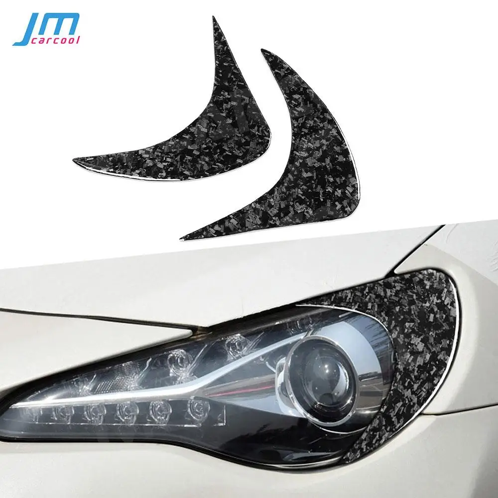 

Car Eyebrow Headlight Covers For Toyota GT 86 2013-2020 Forged Carbon Fiber Front Bumper Eyelids Car Styling