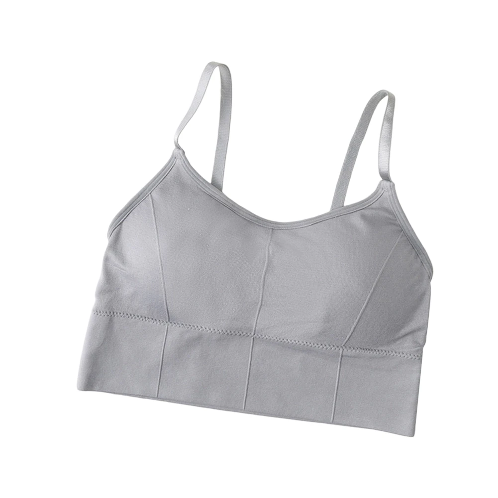 Cropped Tank Vest for Women with 70% Polyester 30% Spandex Fabric and Built-in Bralette for Everyday Confidence