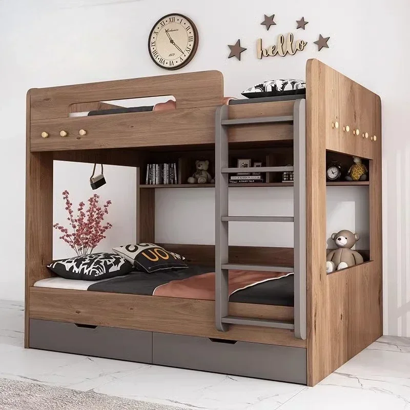 Bedroom Furniture 150x190cm Hut Child Bunk Bed Child Bunk Bed Furniture For Home Full Size Loft Bed Dorm Room Essential Complete