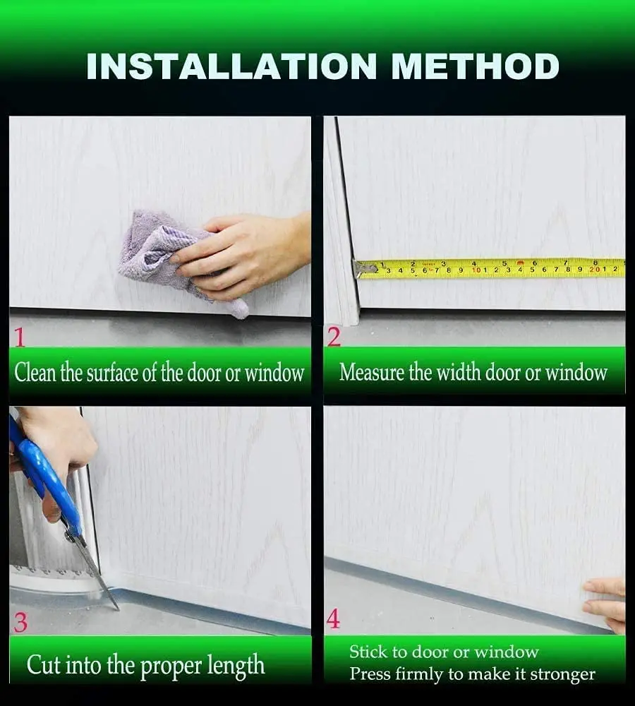 

10M Silicone Seal Strip, House and Glass Shower Doors Silicone Sealing for Door and Windows Gaps of Collision and Side