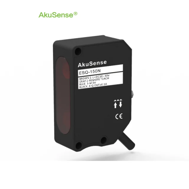 Akusense is a laser sensor that automatically adjusts the threshold according to changes in the current received light