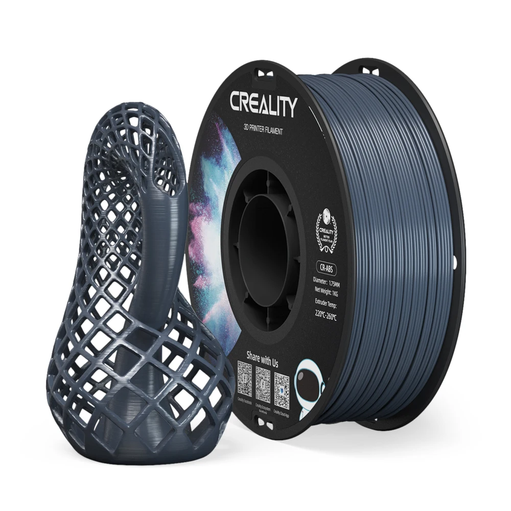 Filament d'imprimante 3D CREALITY CR-ABS, excellente résistance, haute ténacité, sans odeur, non toxique, matériau d'impression stable