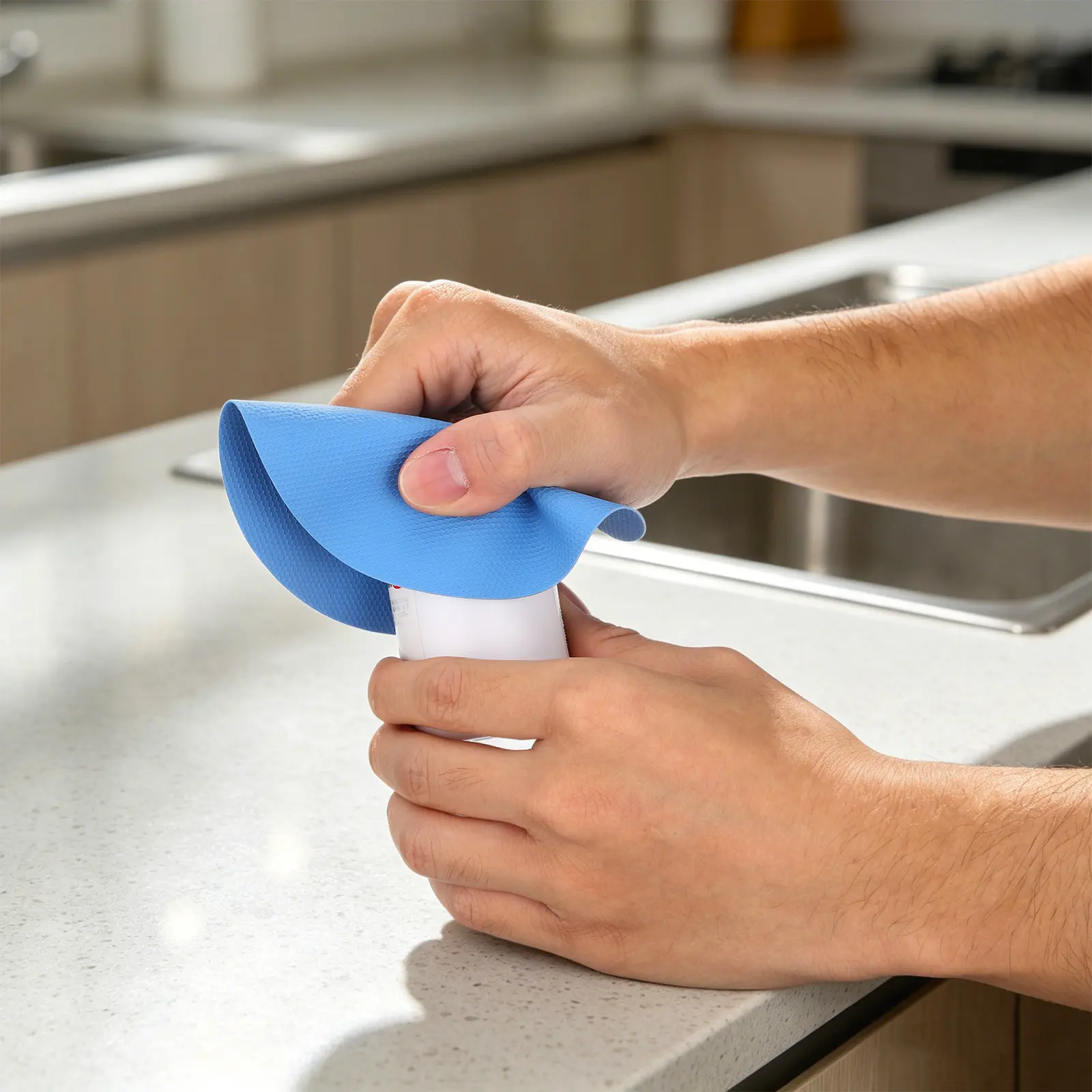 6Pcs Rubber Jar Opener Pads Non Slip Grip 5In Multi Functional Lid Opener for Seniors Weak Hands Kitchen Essentials