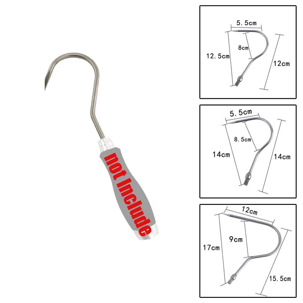 

1pc Sea Fishing Stainless Steel Spear Hook Multifunctional Rust-Resistant Water Grass Hooks Outdoor Fish Tackle Tool Accessories