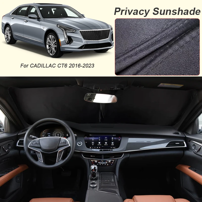 

Car Black Window Privacy Sunshade For Cadillac CT6 2016-2023 Auto Anti-UV Heat Insulation Protect Cover Interior Accessory