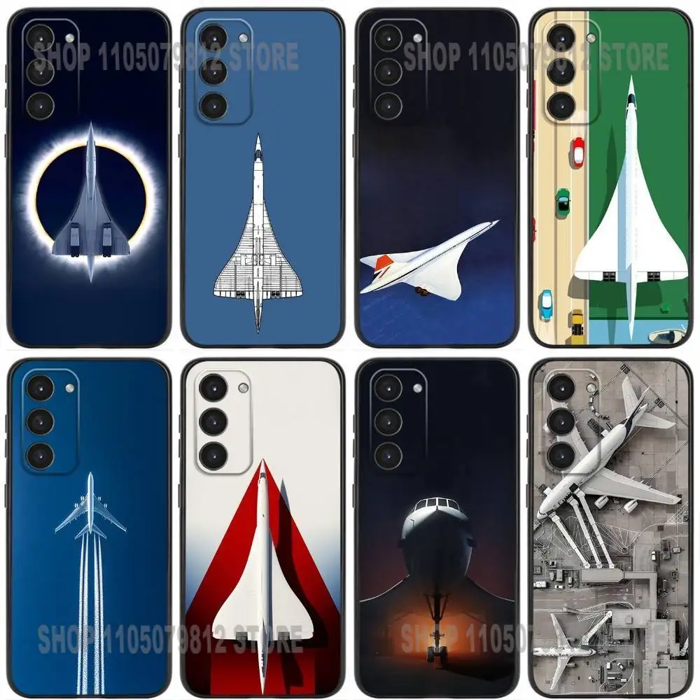 

Concorde Air France Phone Case For Samsung Galaxy A20,21s,22,31,32,52,53,72,73,80,91 Soft Silicone Black Cover