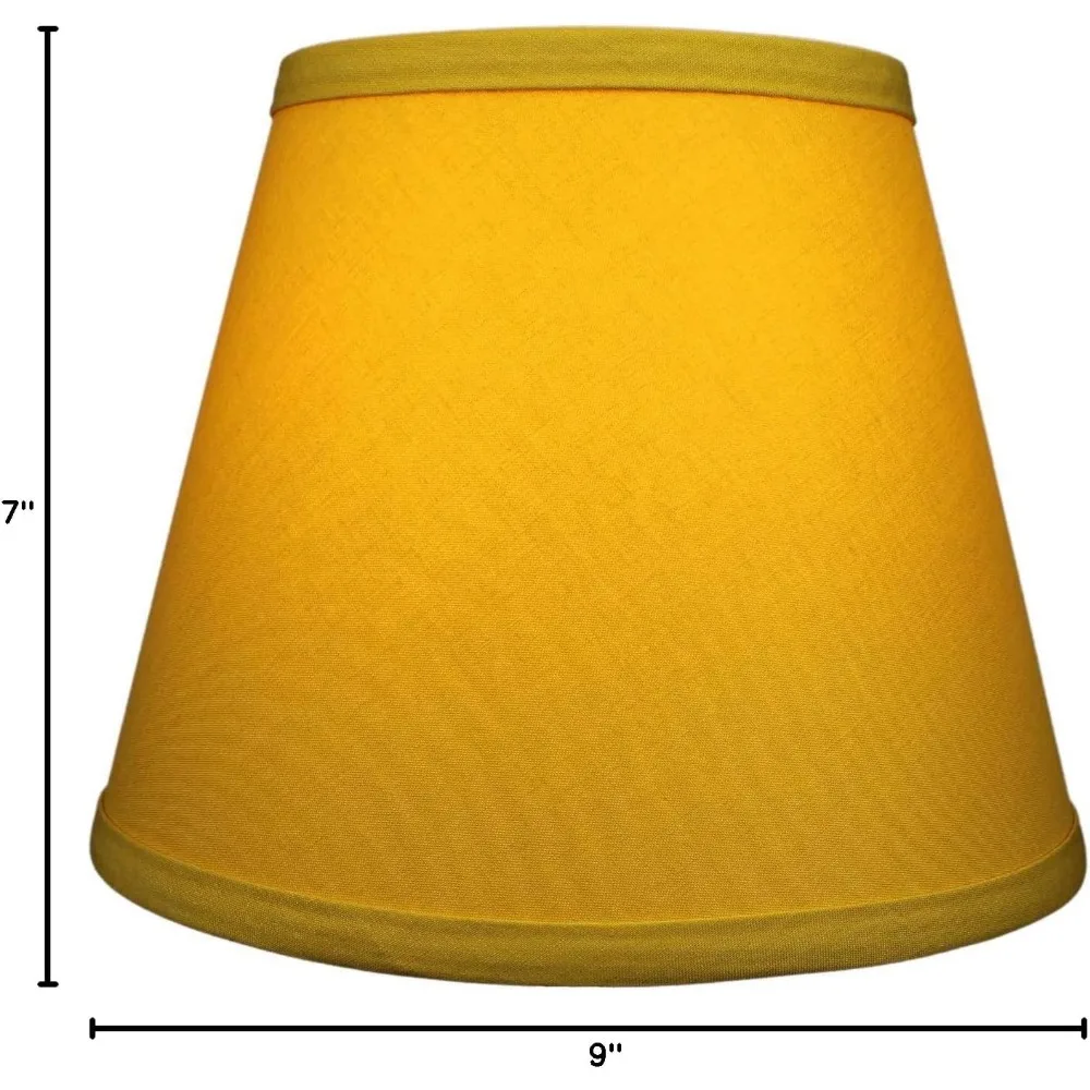 Adjustable Lampshade with 5 Top Diameter, 9 Bottom Diameter, 7 Slant Height and Washer Attachment for Various Lamp Types