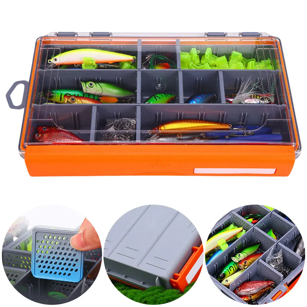 

Fishing Lures Kit Fishing Hard Bait Spoon Spinner Artificial Bait Kit with Box for Bass Pike