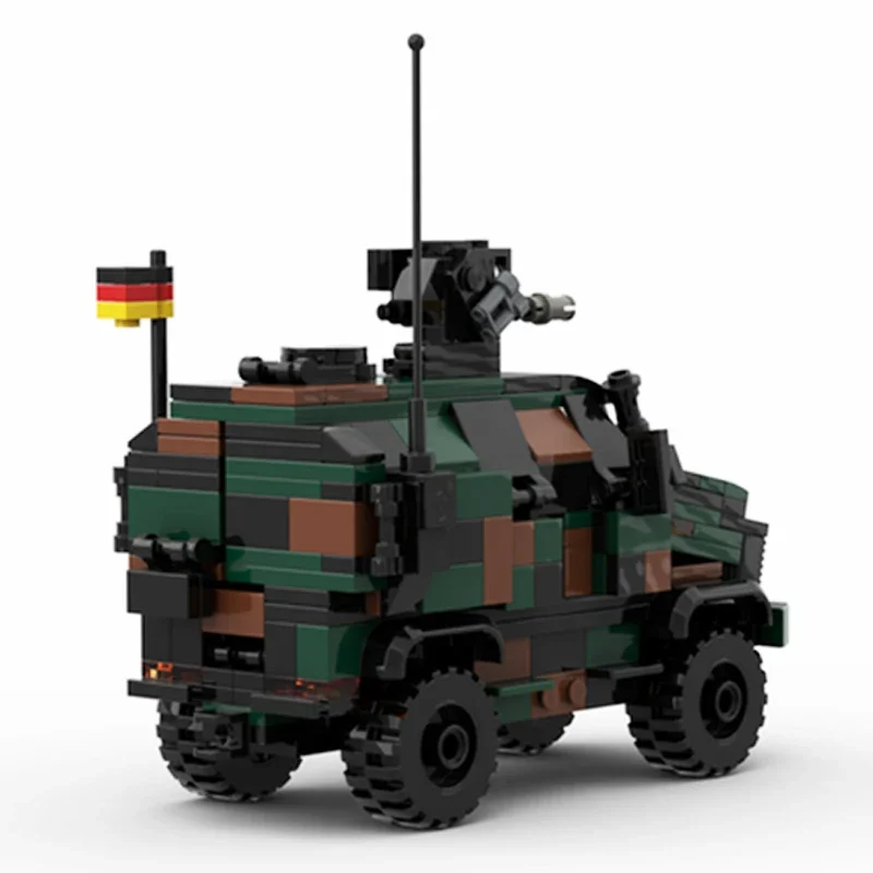 Moc Building Bricks Military Model German Army Armored Car Technology Modular Blocks Gifts Toys For Children DIY Sets Assembly