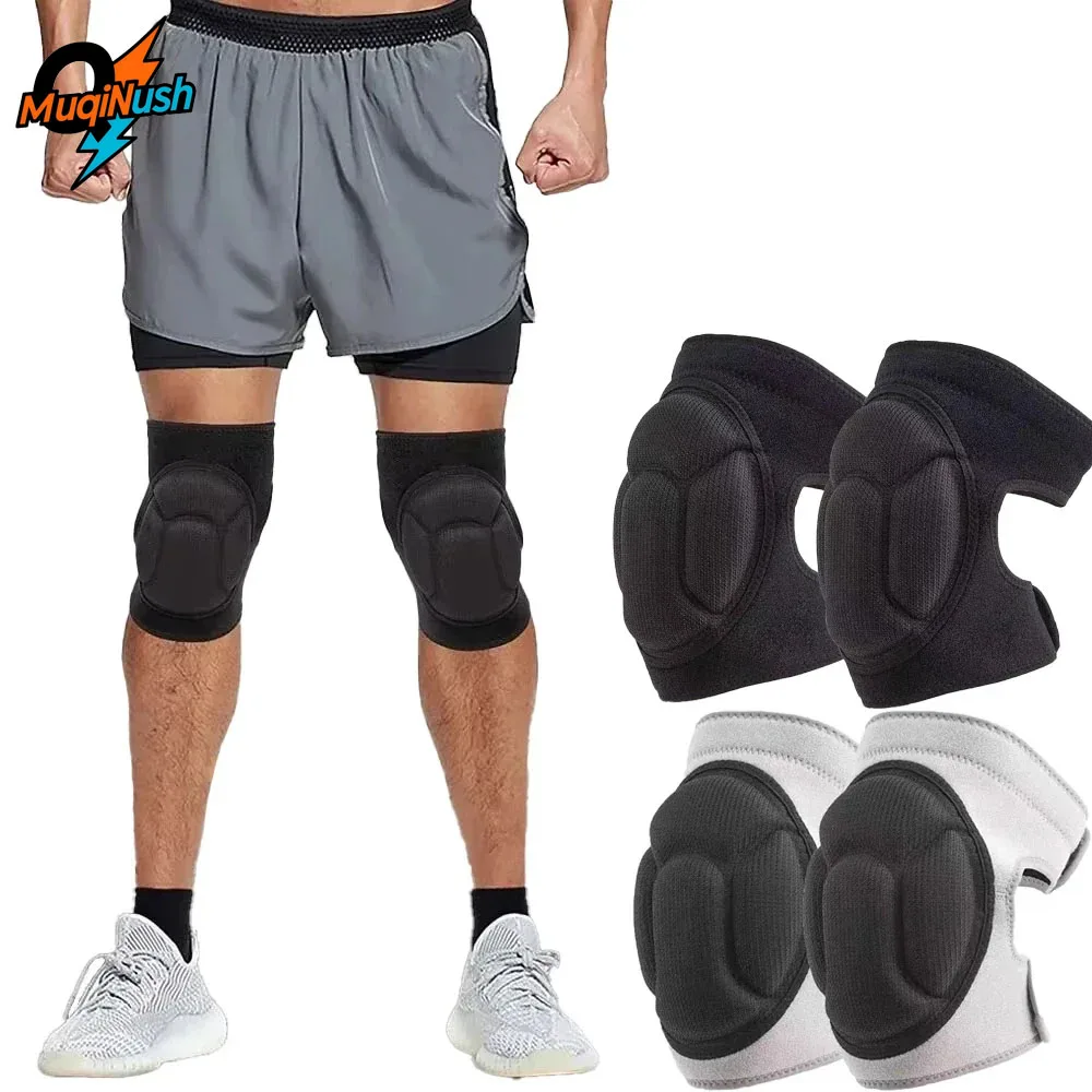 

MuqiNush Anti-Slip Collision Avoidance Thickening Knee Pads for Gardening House Cleaning Construction Work Volleyball Dance