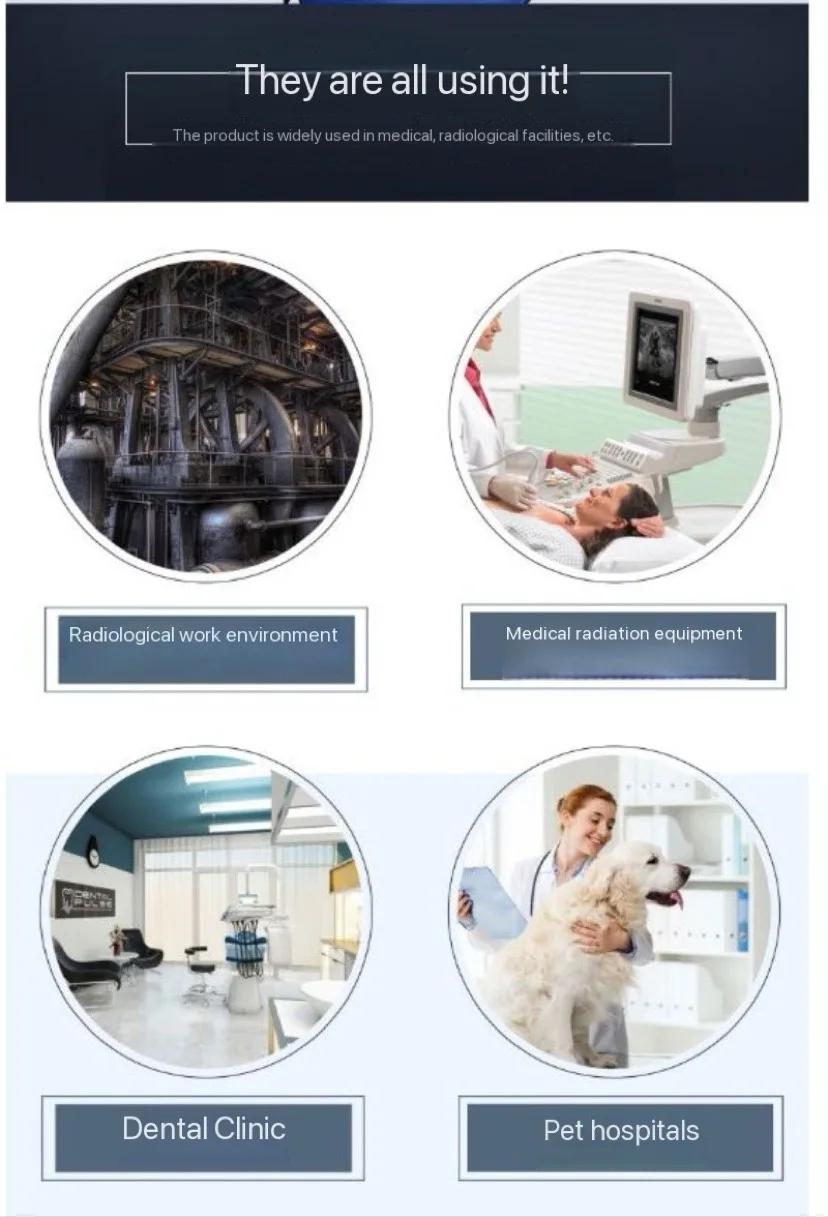 Templo ajustável óculos de chumbo raio x, óculos de chumbo de proteção de raios de gama ct radiologia hospital óculos de chumbo anti-radiação