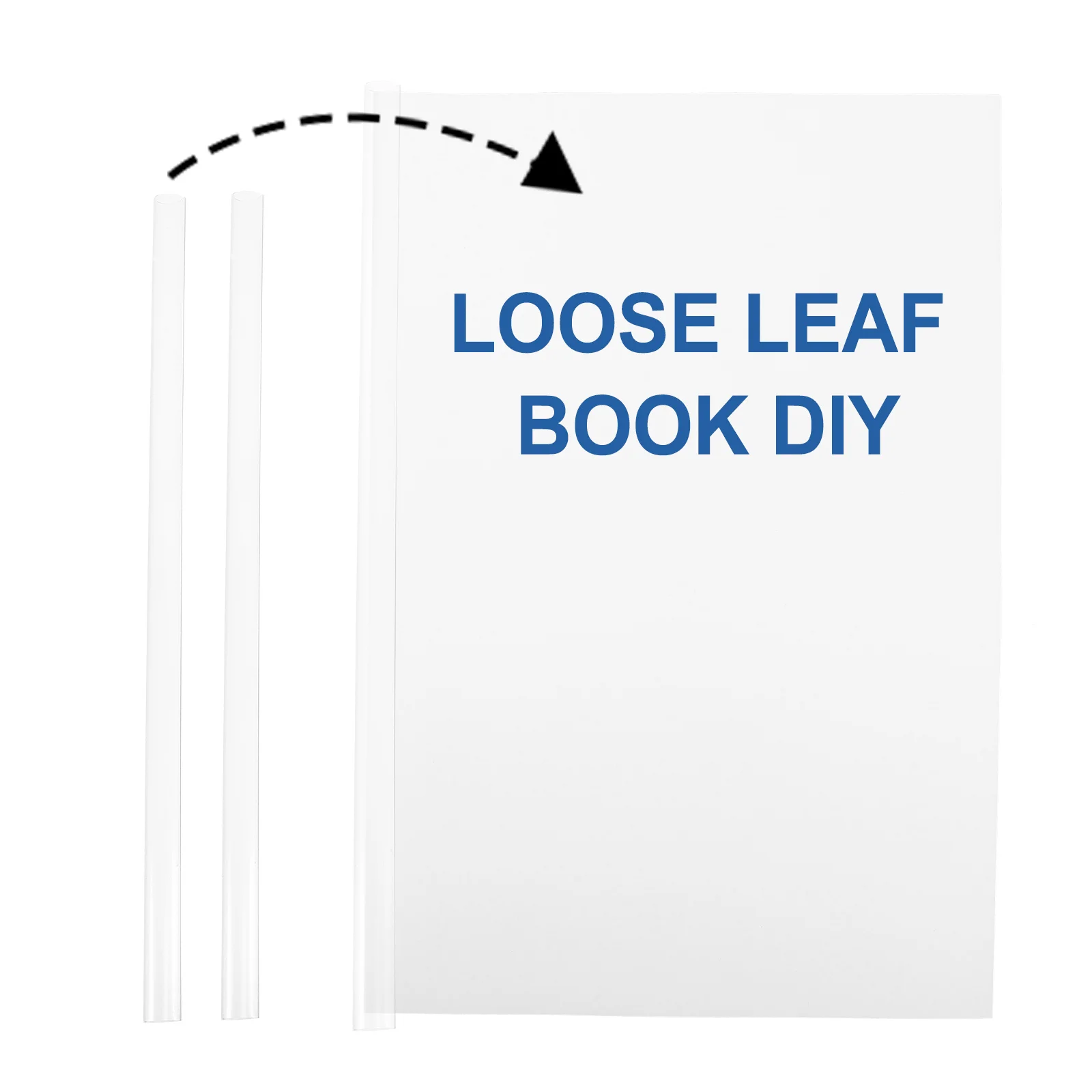 

10Pcs Plastic Slide Binders Binding Bars for Report Covers Sliding Bar Bookbinding Clips Paper Binder DIY Projects Home