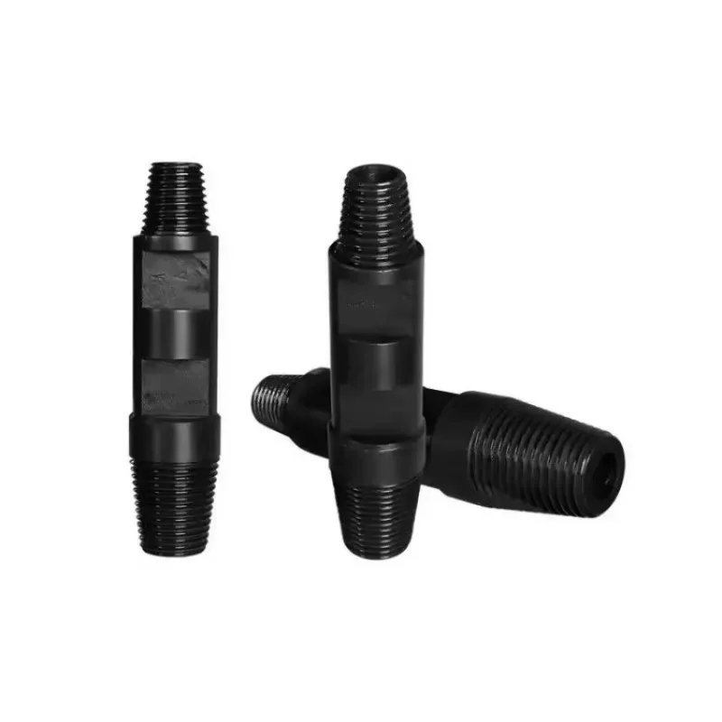 42mm/50mm/65mm/73mm Drill Rod Adapter Custom Thread Double Male Coupling 40CrMo Carbon Steel Forged Drilling Tool for Geological