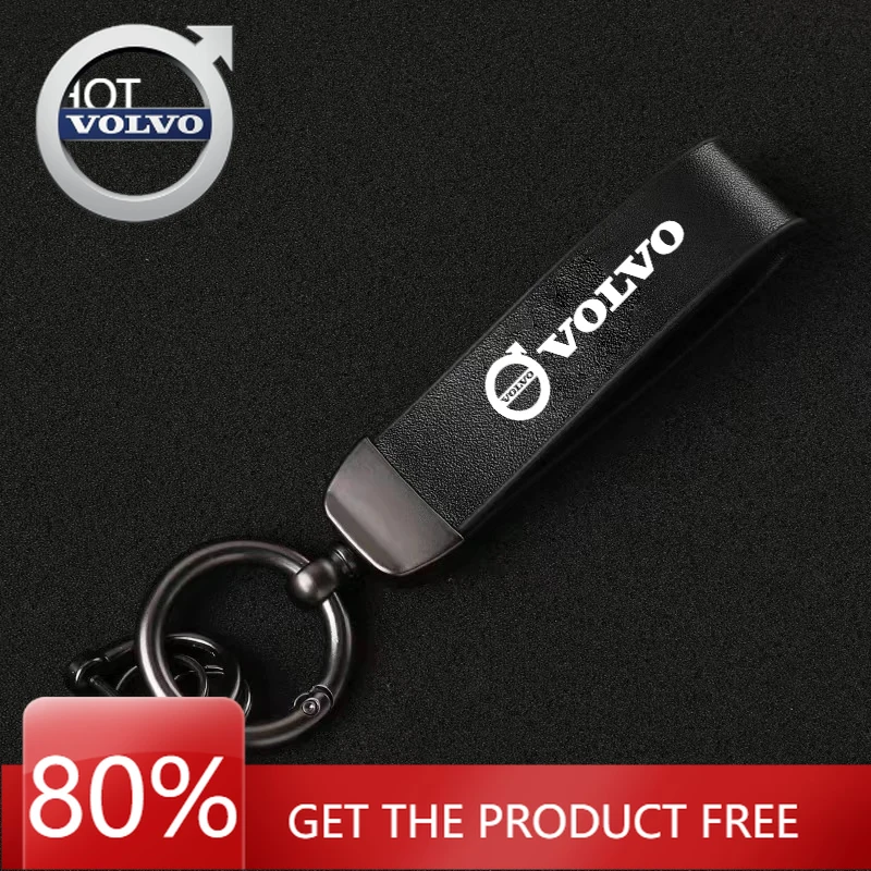 

Эмблемы 2026 Новый для Volvo Car Винтажный кожаный брелок для ключей из цинкового сплава для Volvo EX90 V60 V40 XC90 S60 XC60 V50 V70 S