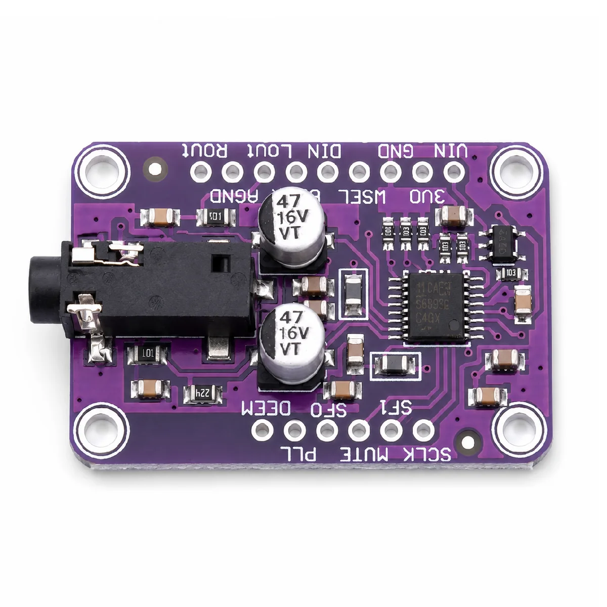 UDA1334A I2S Sound DAC Module 3.3-5V Audio Stereo Decoder Board For Arduino. Package Shipping