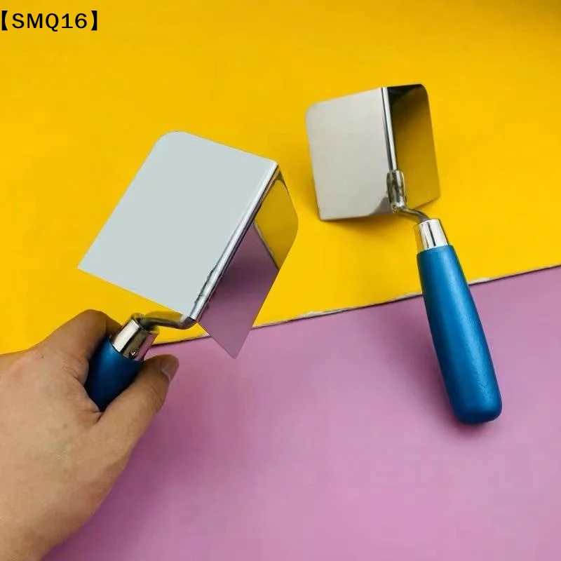 1Pcs 8x6cm Outside / Inside Corner Knife Stainless Steel Corner Trowel For Drywall Gyprock Plasterboard Drywall Corner Tool【SMQ】