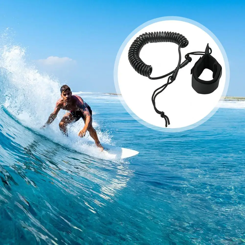 Trela enrolada de prancha com alça de tornozelo, caixa de telefone impermeável para Stand Up Paddle Board, prancha Stay for Shortboard