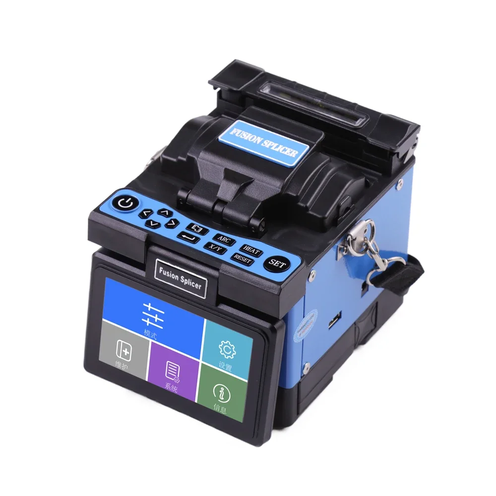 Automatic Intellint JW4108H FTTH Optical Fiber Fusion Splicer Optical Fiber Pigtail Welding Machine Used Network WiFi SM Fiber