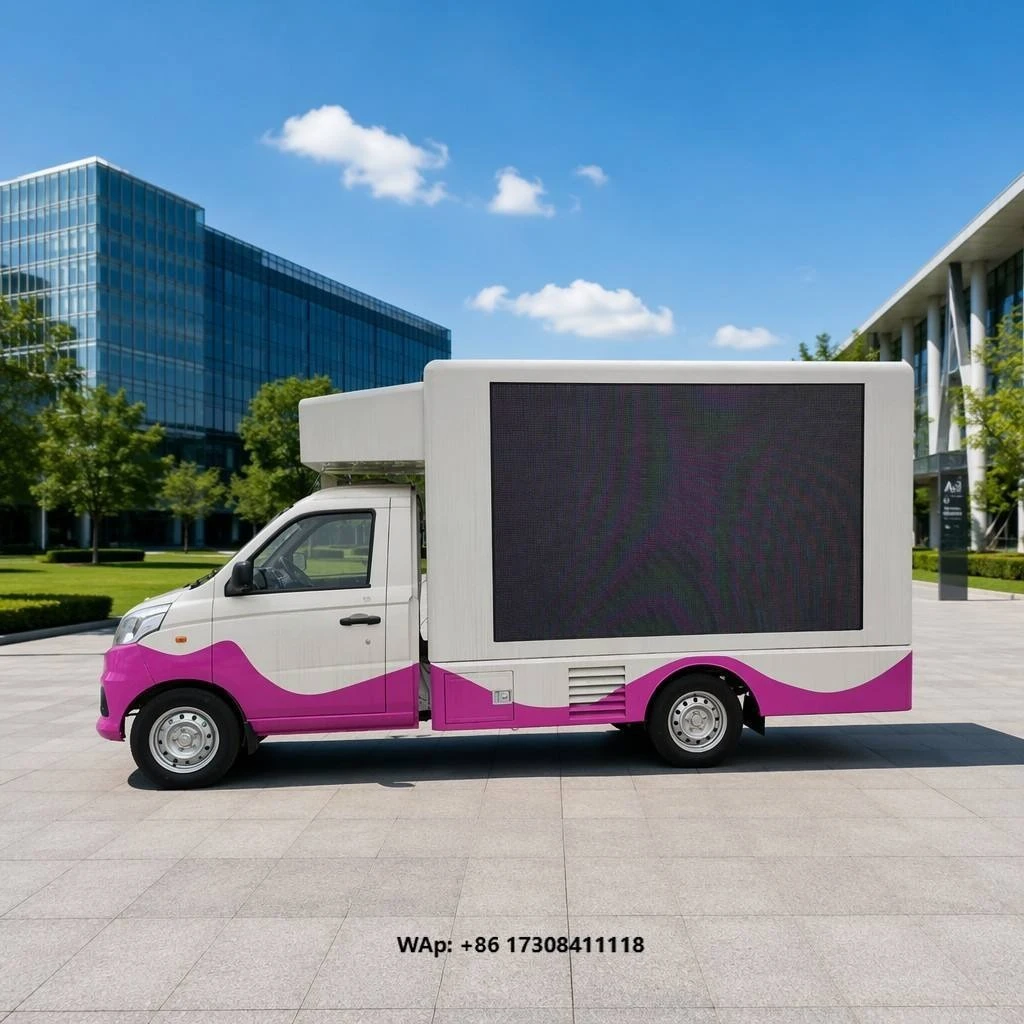 Factory supply Foton mobile LED advertising vehicle full color digital billboard display vehicle for outdoor promotion