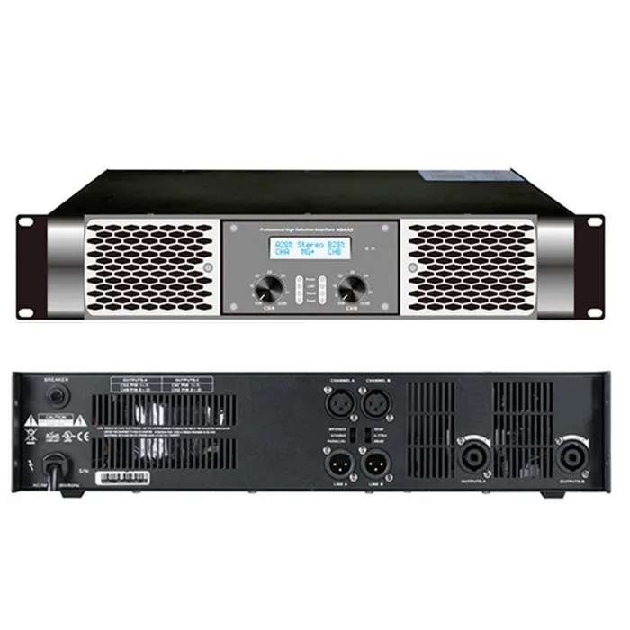

HD1500 1500 Вт 2-канальный профессиональный аудиозвуковой усилитель мощности класса D
