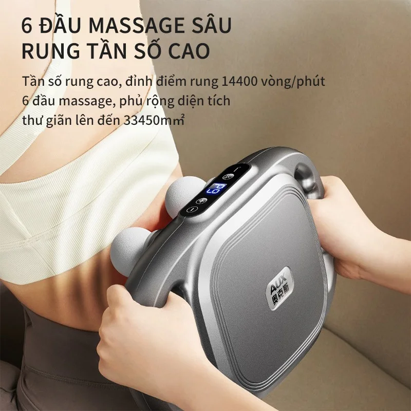 16-Head Fascia Gun High-Frequency Vibration Body Massage Gun Back and Waist Massager Neck Shoulder Massager Muscle masajeador