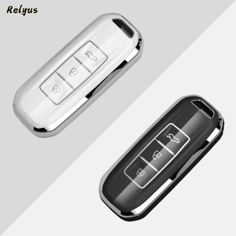 Soft TPU Car Remote Key Case Cover Shell for Baojun 510 730 360 560 RS-5 530 630 Wuling Hongguang S Protector Holder Accessories