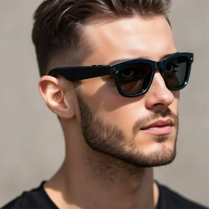 

Smart Glasses With AI, Blue Light Lens Eye Care, Camera, Surround Sound Speakers, Voice Assistant, WiFi & Bluetooth 5.3 Connect