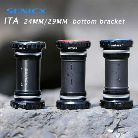 SENICX  Threaded Bottom Bracket - ITA/BSA 70mm for 24mm HollowTech II & 29mm DUB | Hybrid Ceramic/Steel Bearings ABEC-5