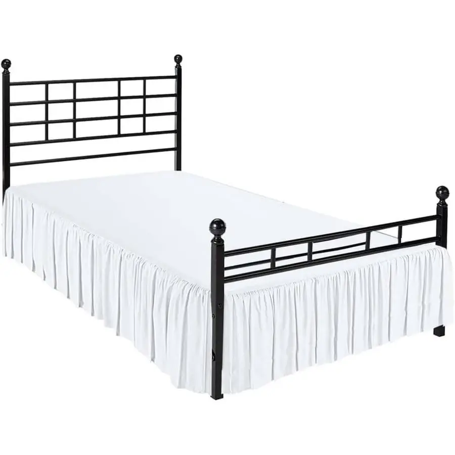 

Bed Skirt with Split Corners, Microfiber Dust Ruffled for a Perfectly Tailored Bedding Ensemble, Wrinkle and Fade Free, Easy Fit
