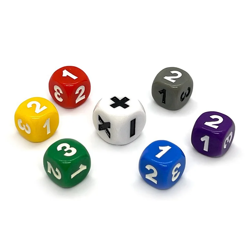 7pcs/set Operation Symbol 123 Dice Puzzle Game Accessories Childhood Education Supplies Number Arithmetic Set