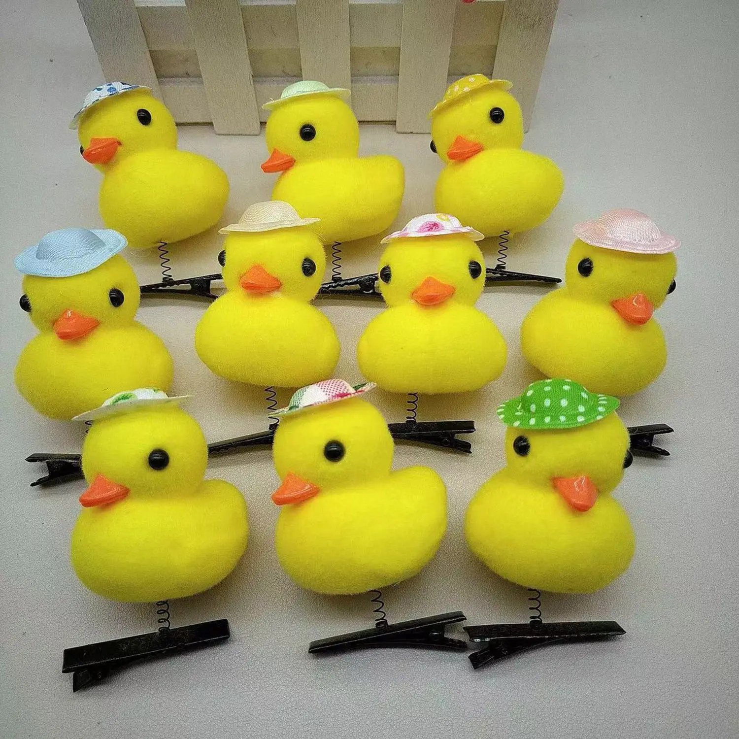 1Pcs Little Yellow Duck Hairpin For Children Gift Funny Christmas Gift Cute Spring Headdress