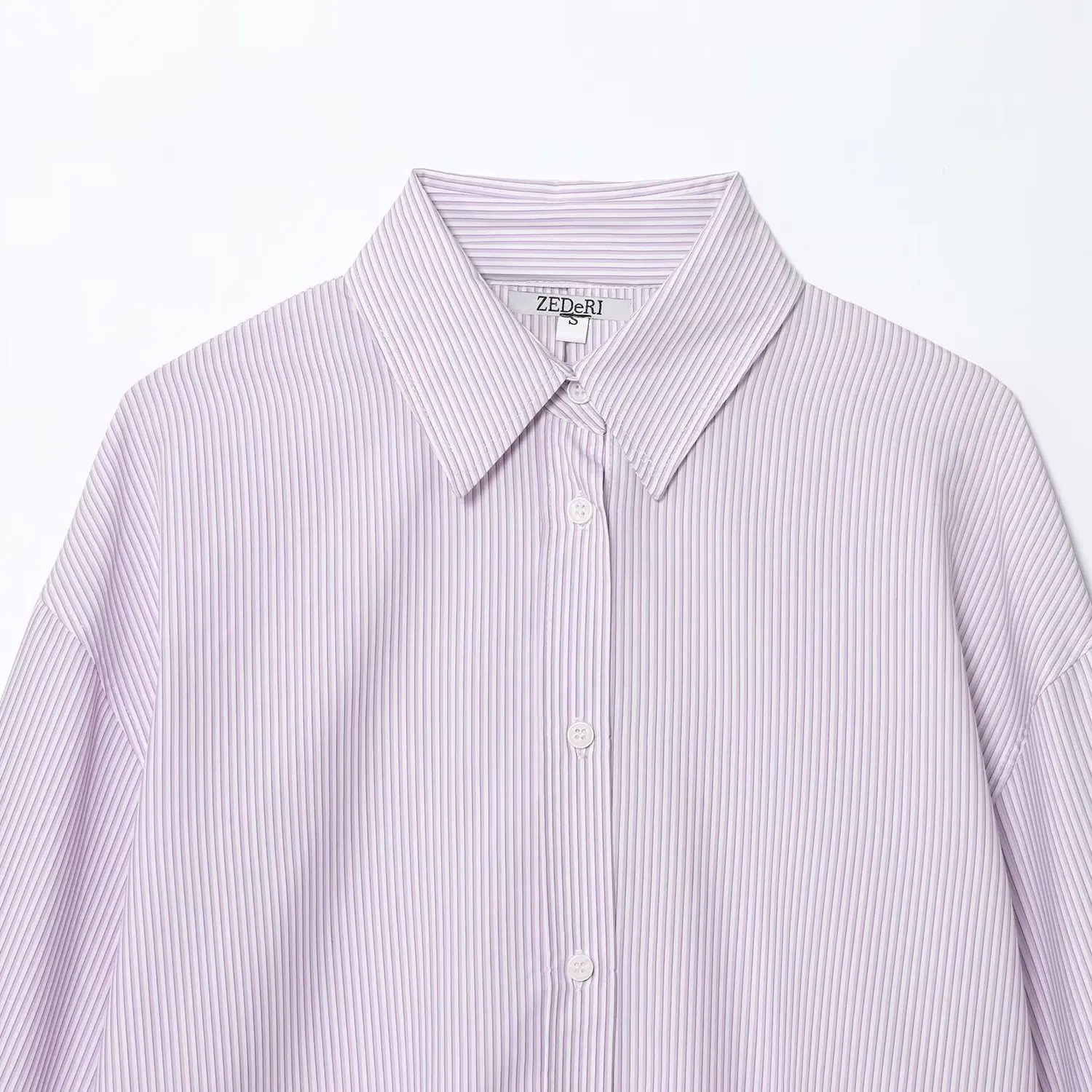 

ZBZA Spring New Women's Loose Silk irt Ba Knot 8235058 Commute Sle Regular Sve Lengthened Polyester Fiber