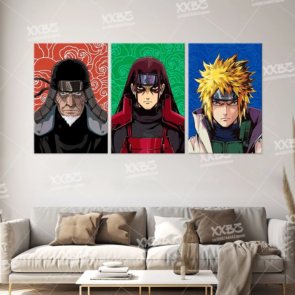 NarAAHome Uchiha Sasuke Anime Canvas Picture, Peinture, Art mural, Affiche sans cadre pour chambre à coucher, Orochimaru, Itachi, Décoration