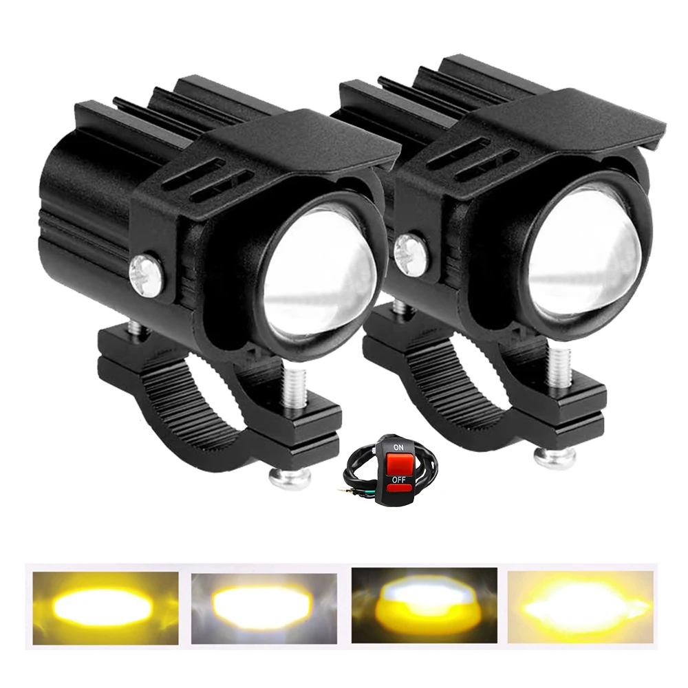 Motorcycle LED Light Waterproof Lamp Electric Vehicle Headlight Fog Light Projector Lens Spotlight For Car/Moto