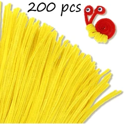 Yellow series Pipe Cleaners Craft Supplies Chenille Stems for Kids DIY Art Craft Projects, 0.6cmX30cm