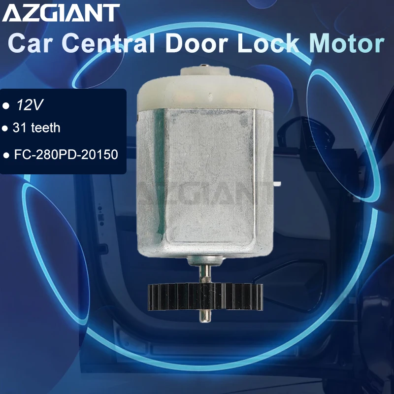 AZGIANT Door Lock Actuator Latch Motor Mechanism For VW Transporter T5/Transporter T6  FC-280PD-20150 07066A 31 teeth Repair