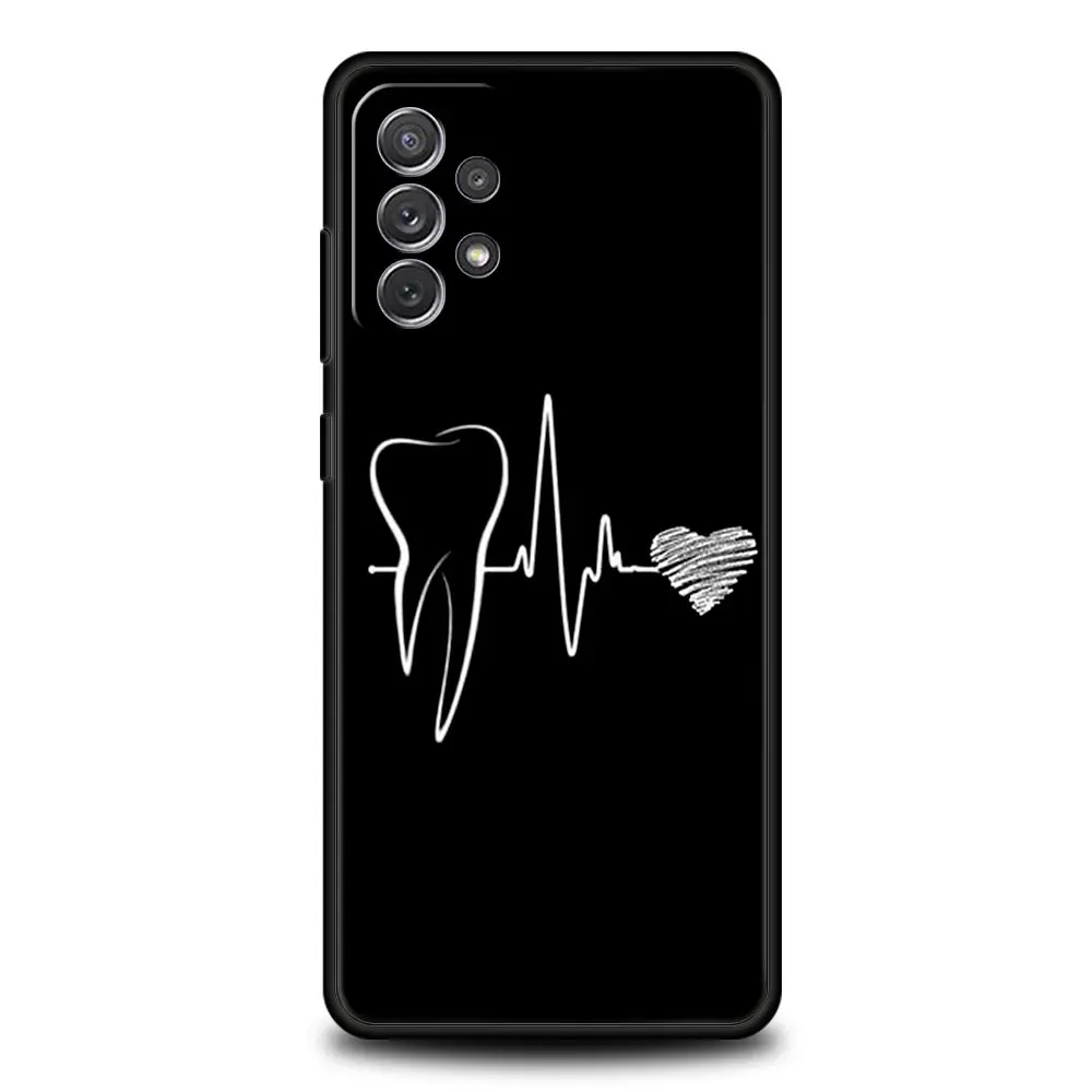 Dente di ammaccatura dentale Denti carini Custodia per Samsung A51 A71 A21S A12 A11 A15 A25 A31 A41 A23 A33 A53 A73 A05S A13 5G A35 A55 Copertura
