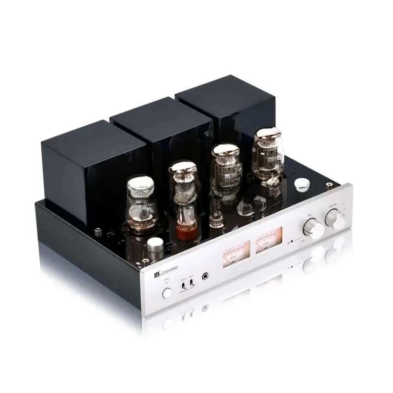 MUZISHARE X7 Integrated Vacuum Tube KT88X4 AB1 Push-Pull Amplifier 25~45W TR~Switch 110V/220V MM Phono