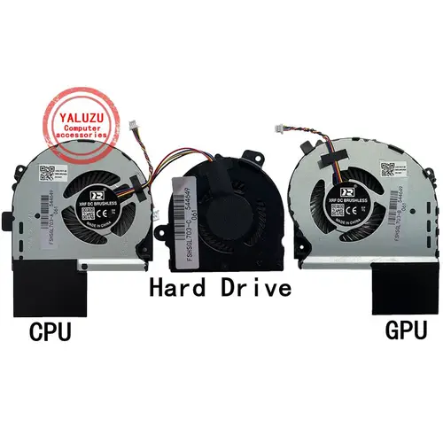 Nuevo ventilador de refrigeración de disco duro GPU para CPU de ordenador portátil para ASUS GL703 GL703G GL703GI GL703VI GL703GS GL703GM S7BM S7BS
