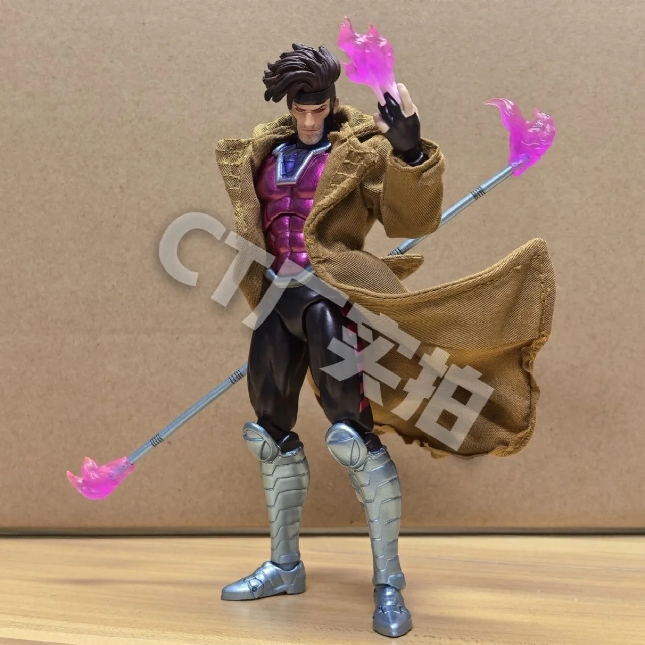 Em estoque ct brinquedos gambit figuras de ação mafex 131 x-men wolverine shf anime figura de ação estatueta estátua modelo brinquedos presente