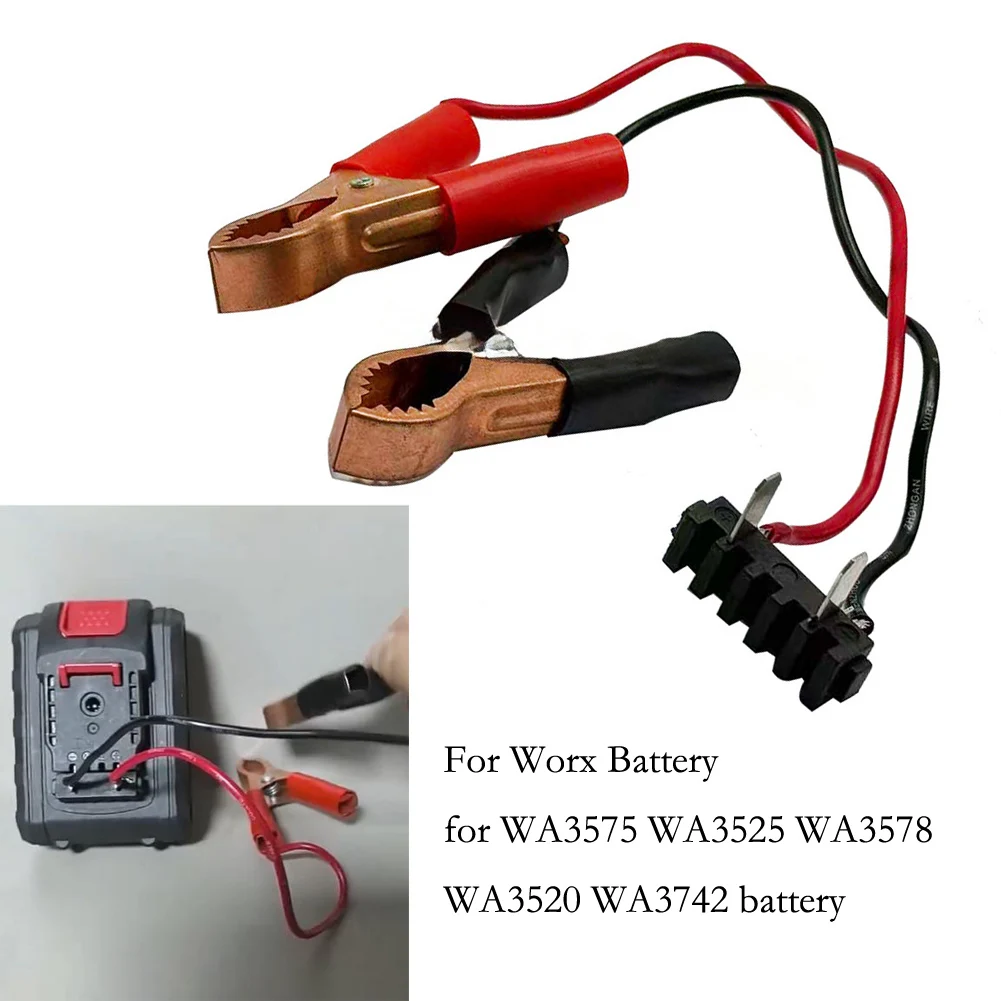 1pc Car Battery Clips For Worx Battery Adapter WA3575 WA3525 WA3578 WA3520 Extractor Clip Crocodile Extractor Car Socket