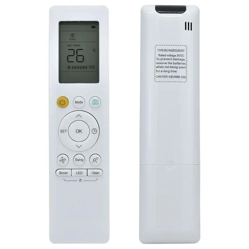 RG10A Universal Backlit Remote Control for English Version for Air Conditioner Controller Replacement RG10B RG10B