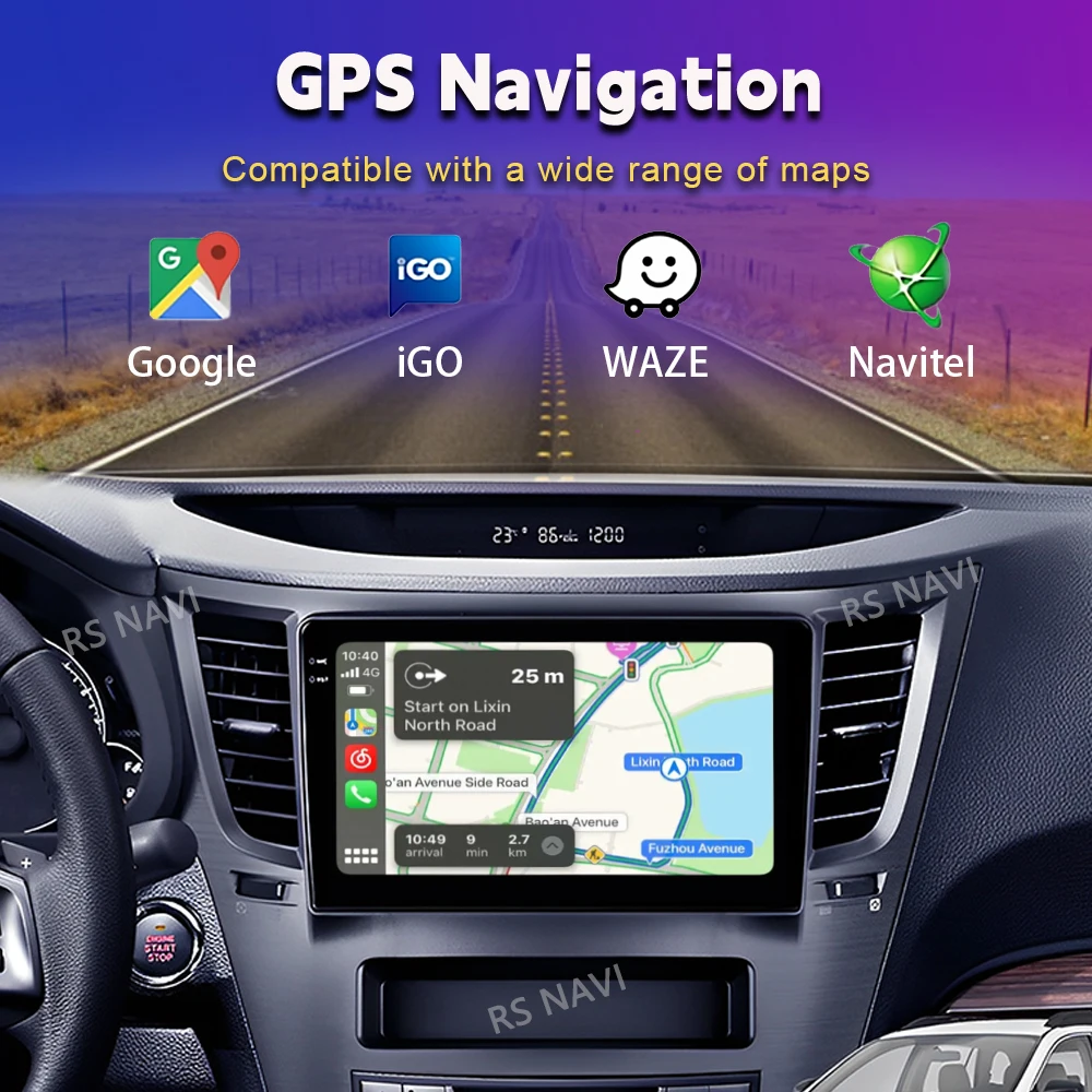 Android 16 Carplay Car Radio Multimedia Player For Subaru Outback 4 BR Legacy 5 2009 - 2014 LHD Auto Autoradio Stereo Head Unit