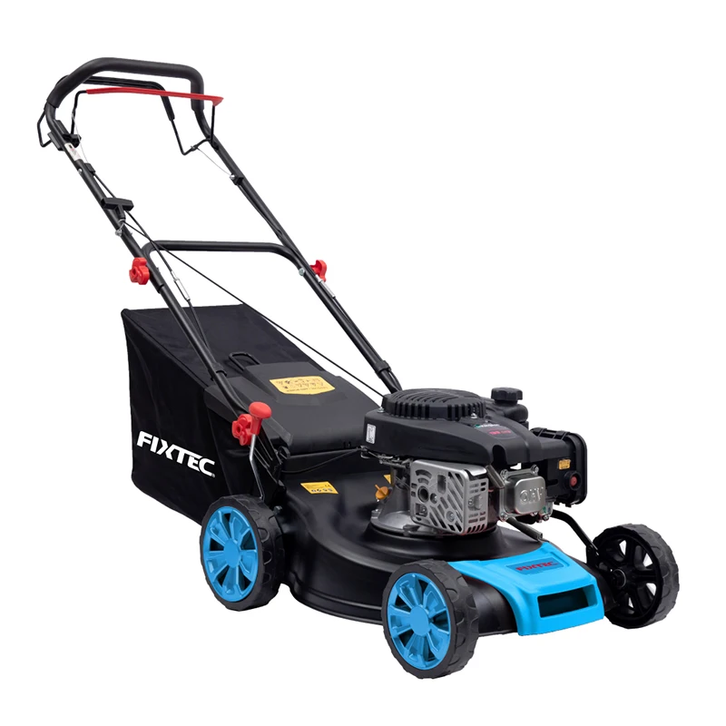 FIXTEC Self Propelled Lawn Mower 139cc/196cc Gas Engine 18''/20'' Cutting width with 4 Wheels Walk Mower Kits