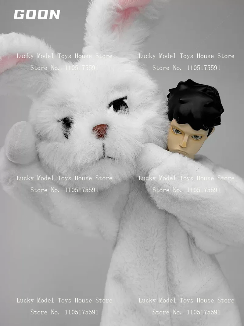 GOON Trendy 1/6 Junior Xiao E Jumpsuit Cloth Action Figure Cure White Rabbit Doll Plush Toy Cosplay 12inch Male Soldier Model