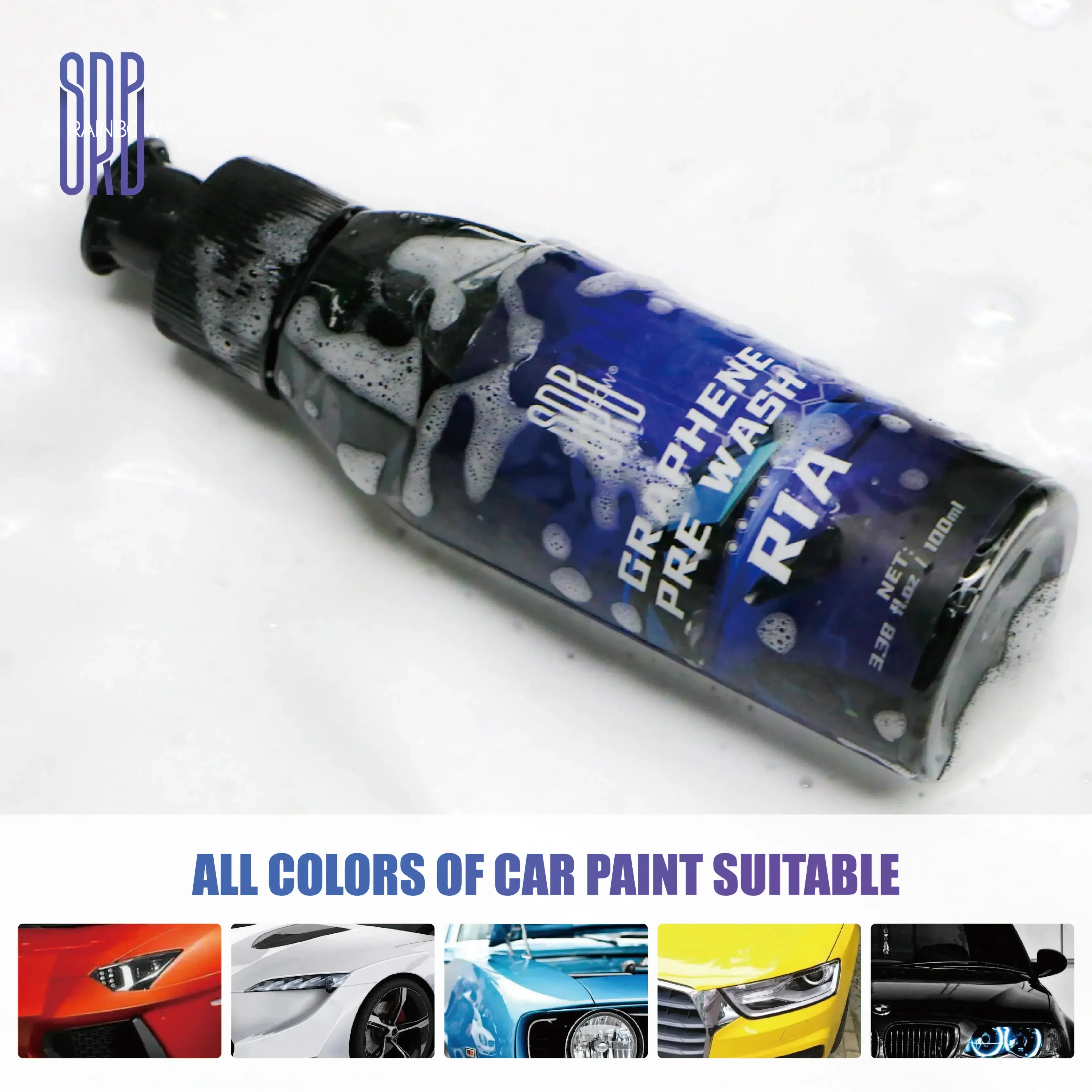 Graphene Shampoo - Ceramic Coating Infused Car Wash Soap - Powerful Cleaner & Protection In One Step - High Suds For Foam Cannon