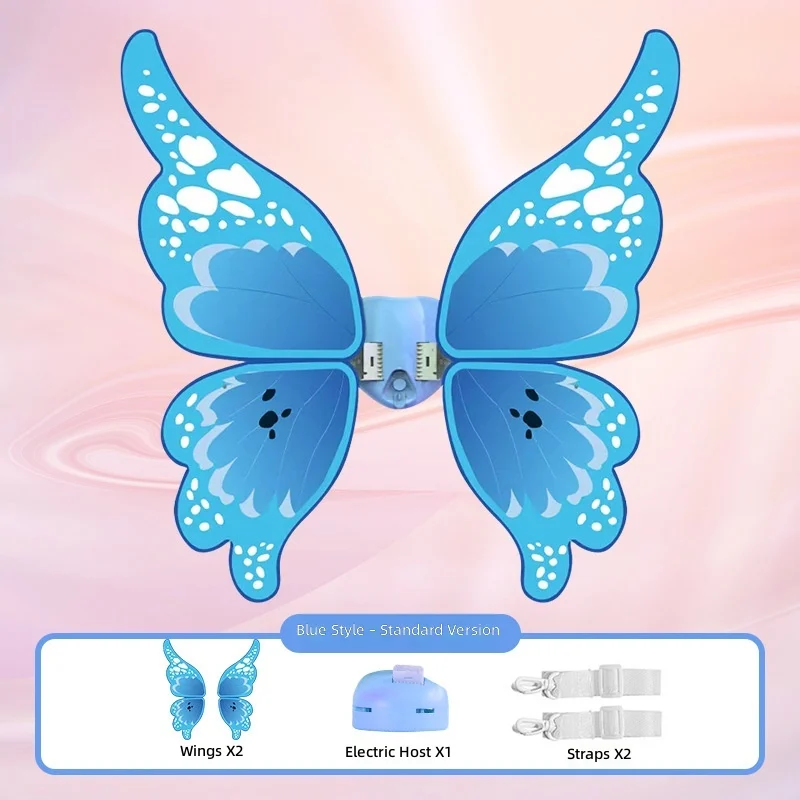 LED Light Up Electric Wings, Colorful Pet Dog Toy, Kids Dinosaur Christmas Wing Costume, Glowing Back Accessory view 5