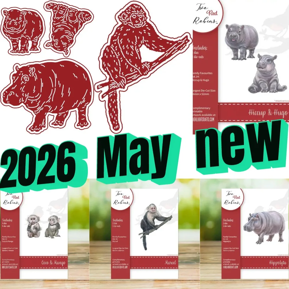 Troqueles de corte de metal Marcel Coco & Mango para manualidades DIY, álbumes de fotos, plantillas y decoración hecha a mano 2026 Nuevo